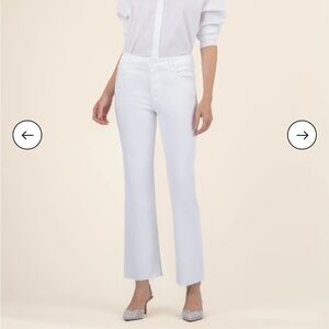 Kelsey High Rise Ankle Flare white 12 NWT